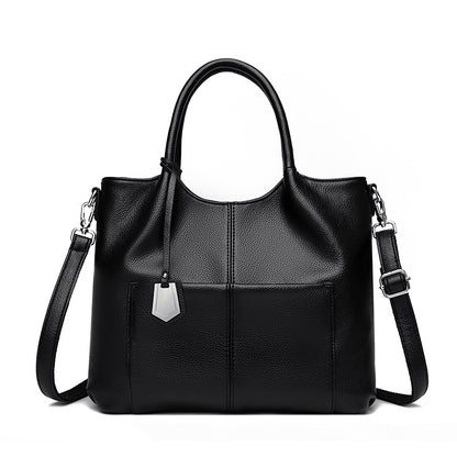 Bolso de mano vintage de piel suave