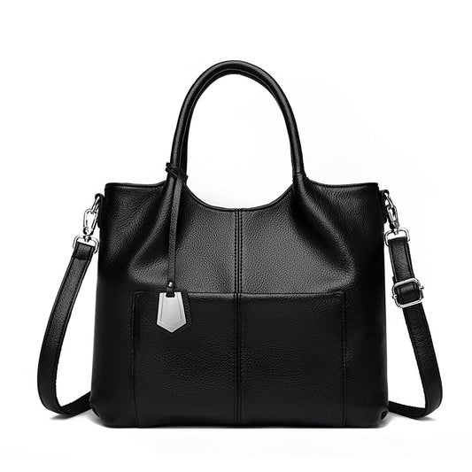 Bolso de mano vintage de piel suave