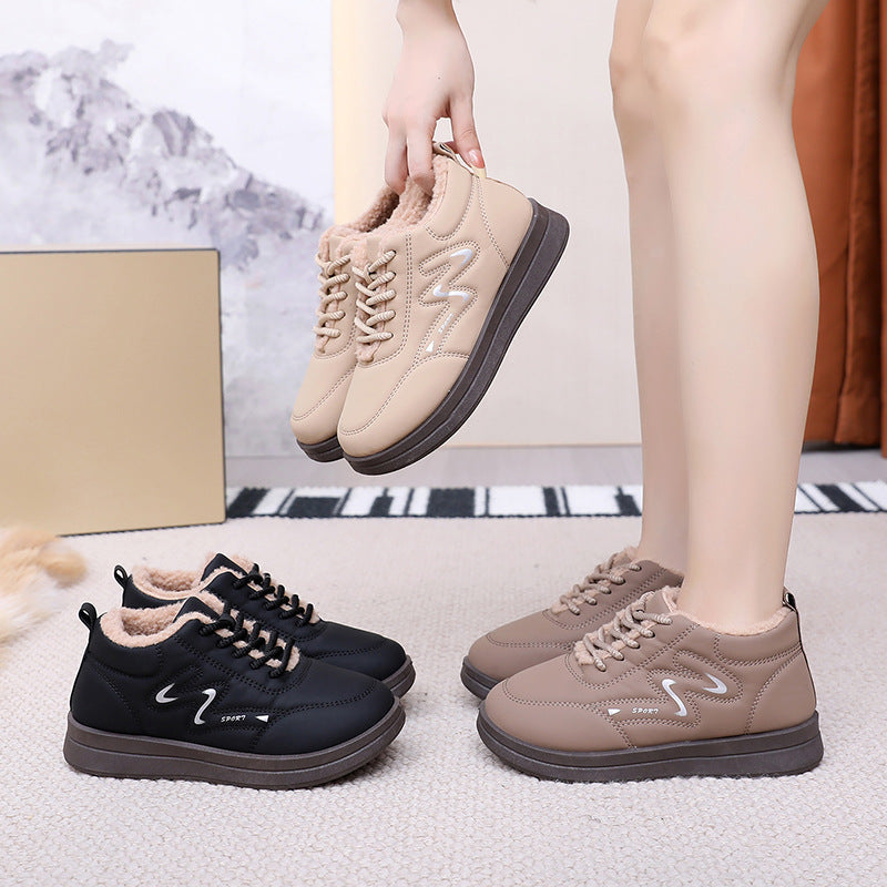 Mocasines de invierno con suela gruesa y antideslizantes