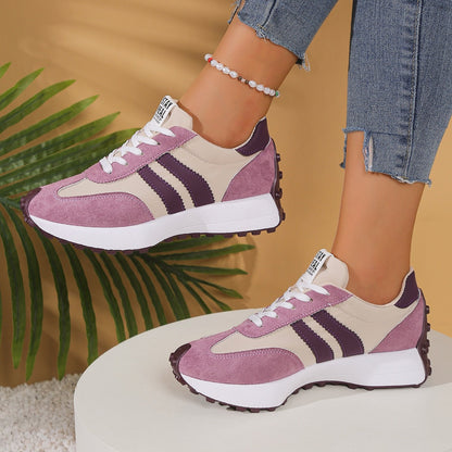 Zapatillas retro con bloques de color