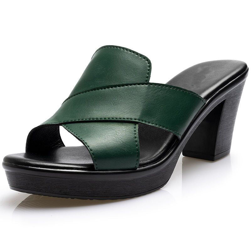 Sandalias de tacón con punta de pez
