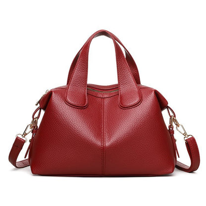 Nuevo bolso Boston de cuero de textura suave