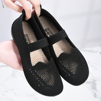 Zapatos de malla con corte ondulado