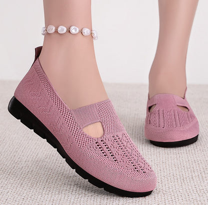 Zapatos de malla para mujer frescos y huecos