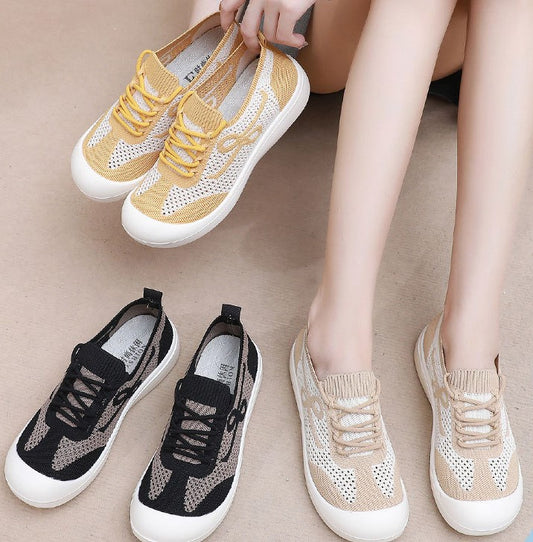 Zapatillas deportivas de malla con figura 8