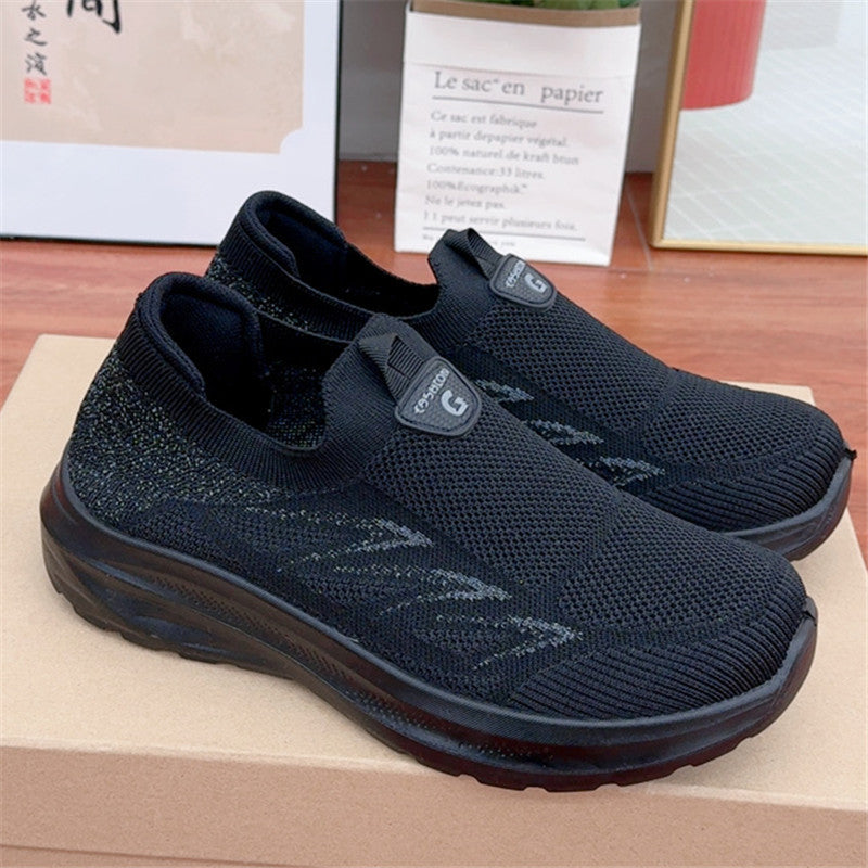 Zapatos unisex de malla con rayas de tres líneas