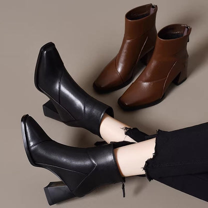 Botines de estilo vintage con forro polar