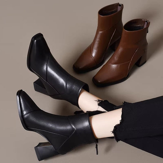 Botines de estilo vintage con forro polar