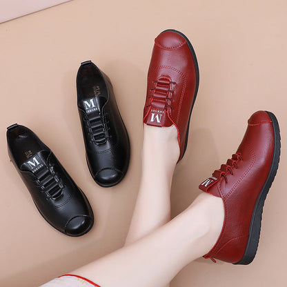 Zapatos cuero suela suave antideslizante