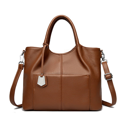 Bolso de mano vintage de piel suave