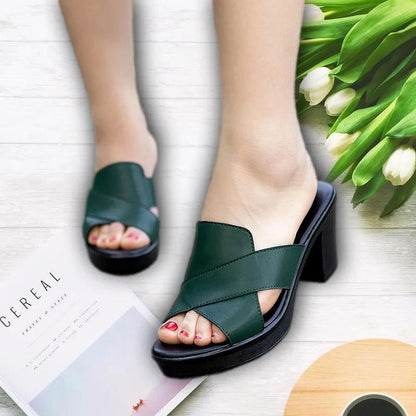 Sandalias de tacón con punta de pez