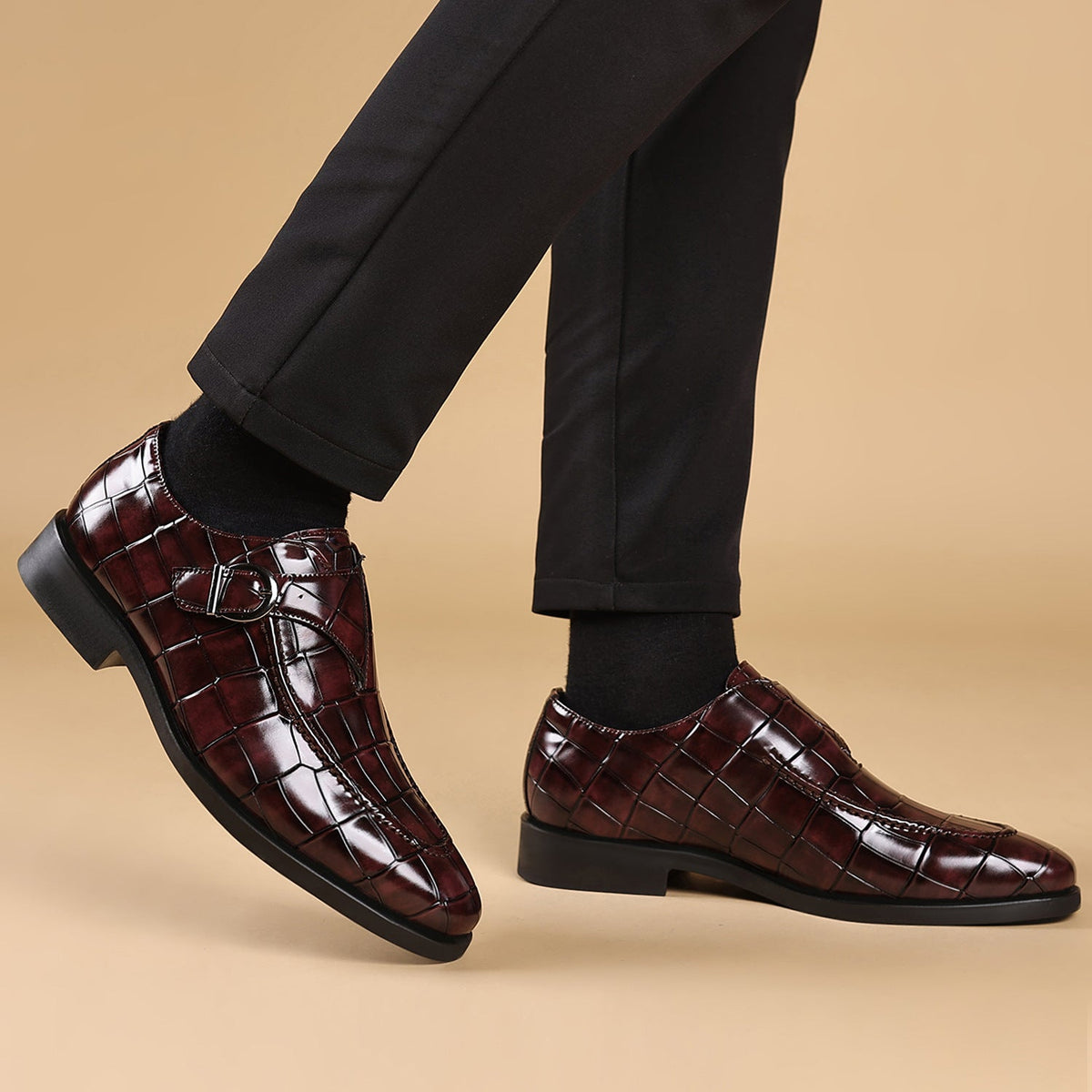 Zapatos de vestir para hombre con relieve