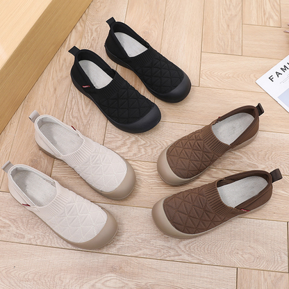 Zapatos de mujer con patchwork de malla