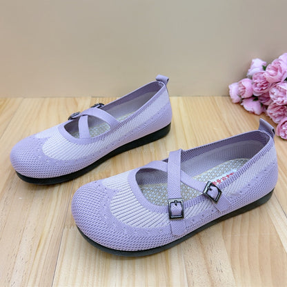 Zapatos de malla con cordones estilo Chanel