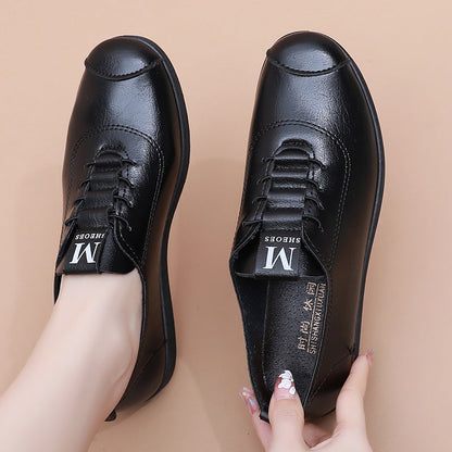 Zapatos cuero suela suave antideslizante