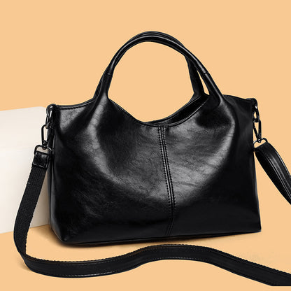 Bolso tote de gran capacidad en cuero suave texturizado