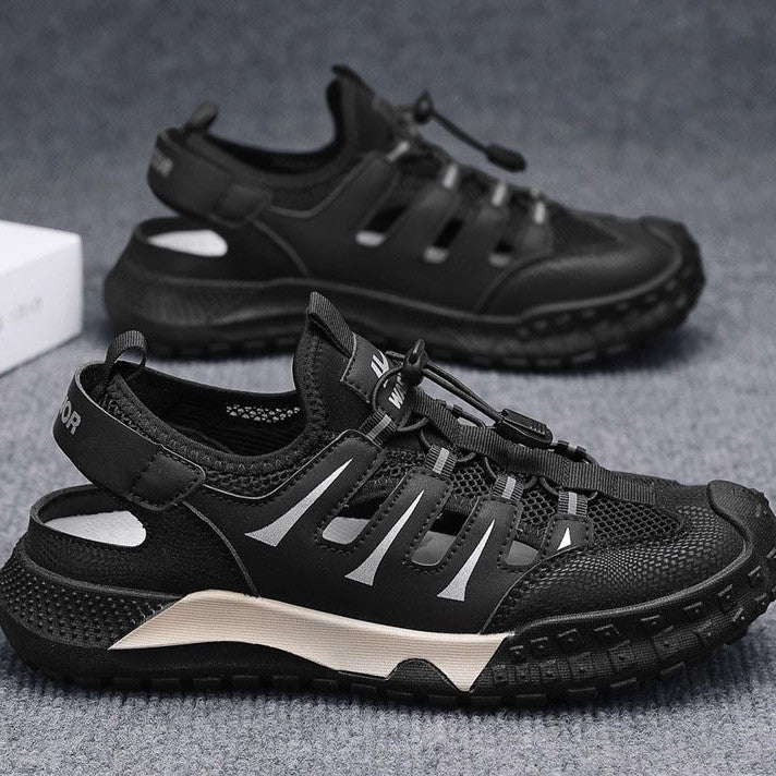 Nuevas tendencias de ocio de con zapatillas de playa transpirables y cómodas