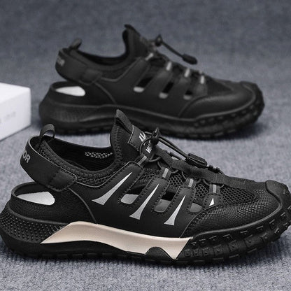 Nuevas tendencias de ocio de con zapatillas de playa transpirables y cómodas