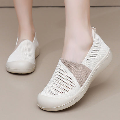 Zapatos de malla con muescas de empalme