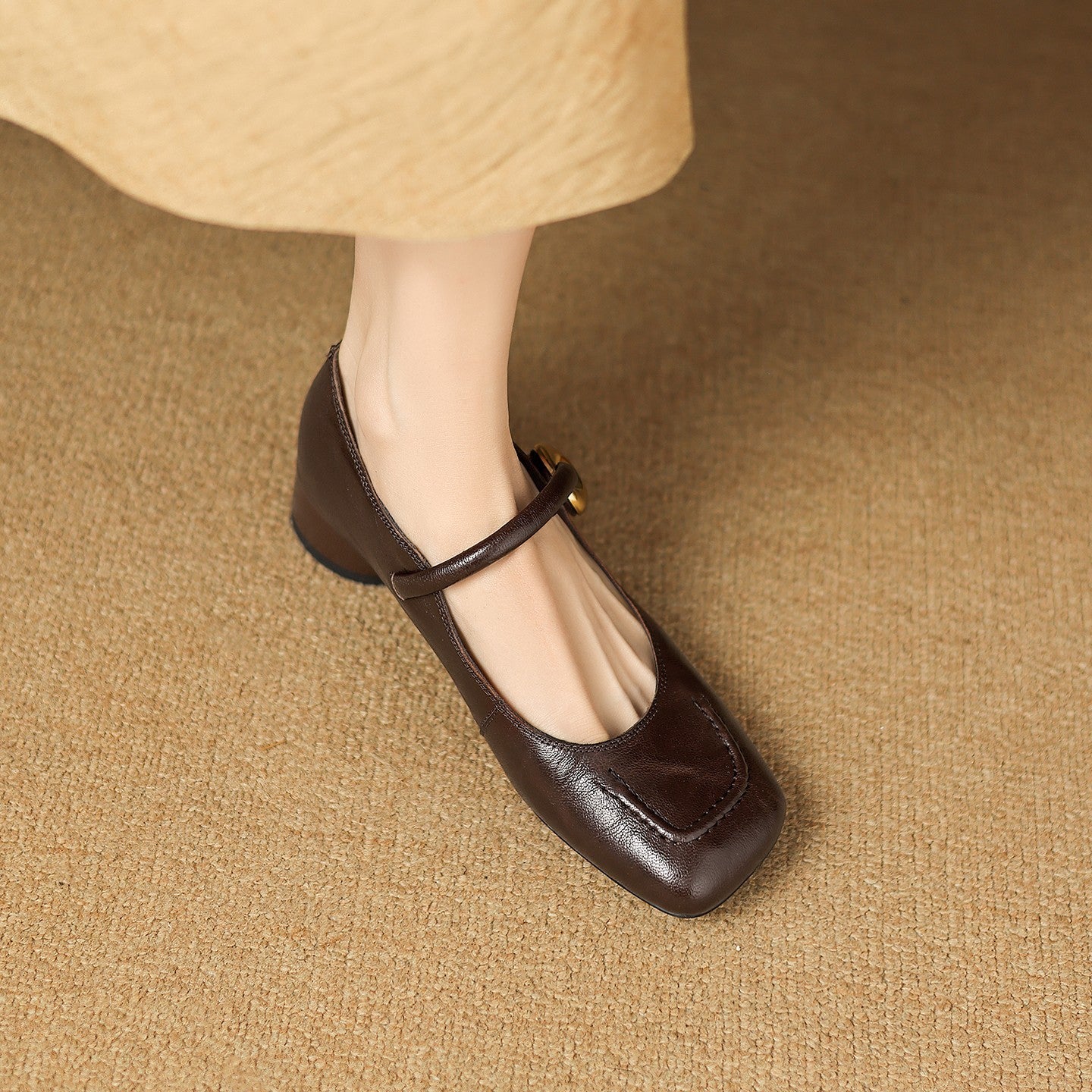 100% piel auténtica, nuevos zapatos bailarina planos de cuero suave, suela blanda cómoda que no roza los pies