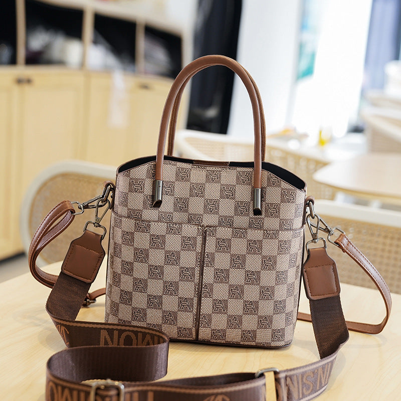 Nuevo y elegante bolso de hombro y bandolera con diseño de cuadros