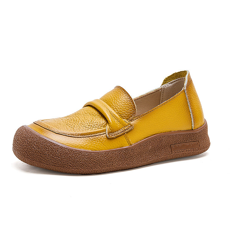 Zapatos de cuero punta redonda muy suaves