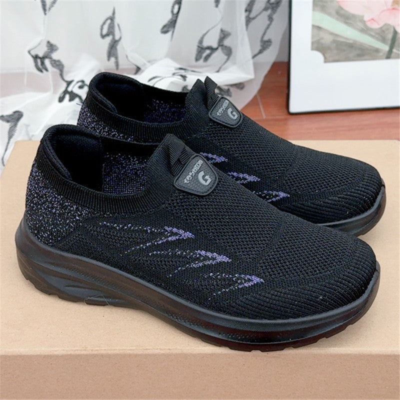 Zapatos unisex de malla con rayas de tres líneas