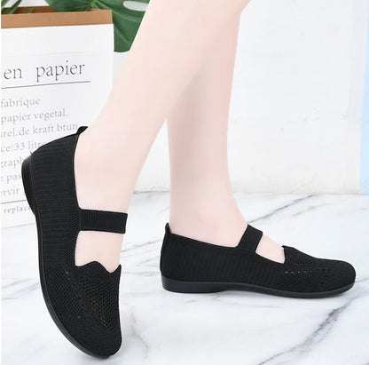 Zapatos de malla con corte ondulado