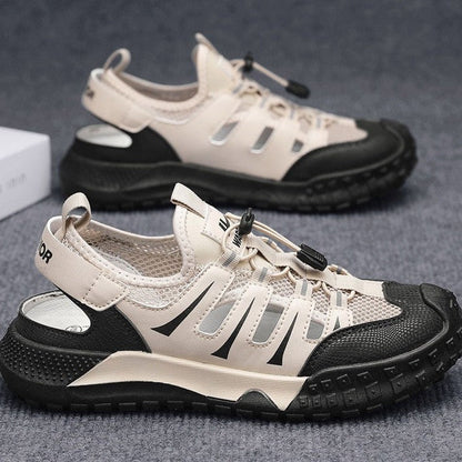 Nuevas tendencias de ocio de con zapatillas de playa transpirables y cómodas