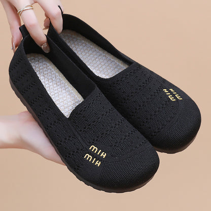 Zapatos ortopédicos cómodos de malla con punta redonda