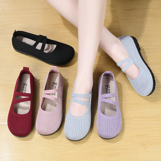 Zapatos de malla con tiras finas
