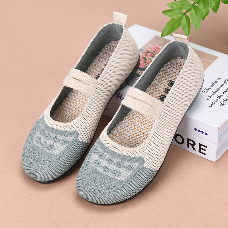 Zapatos de malla con forma de diamante