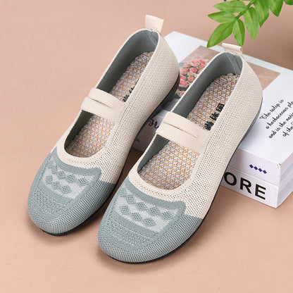 Zapatos de malla con forma de diamante