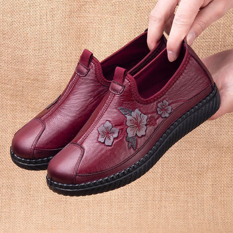 Zapatos clásicos de piel estampada