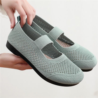 Zapatos de malla para mujer con tiras huecas