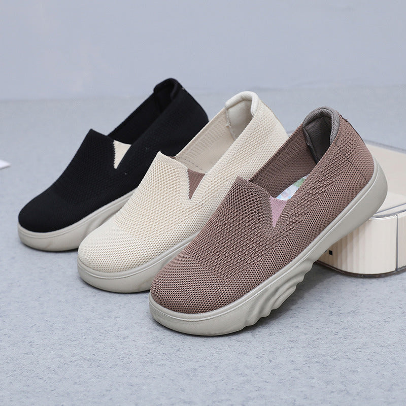 Zapatos de malla con suela corrugada