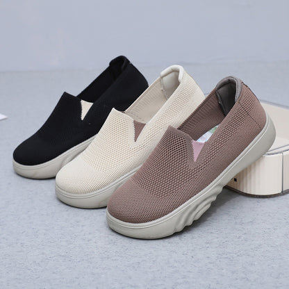 Zapatos de malla con suela corrugada