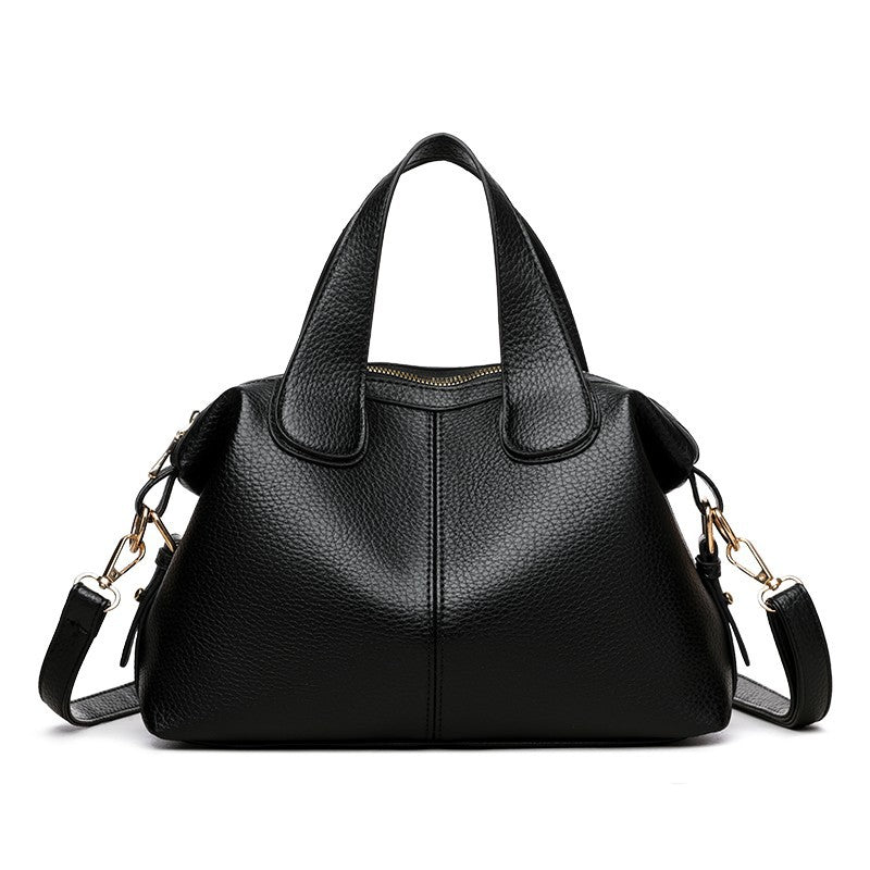 Nuevo bolso Boston de cuero de textura suave