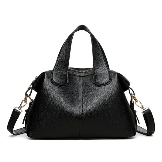 Nuevo bolso Boston de cuero de textura suave