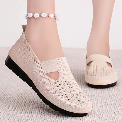 Zapatos de malla para mujer frescos y huecos