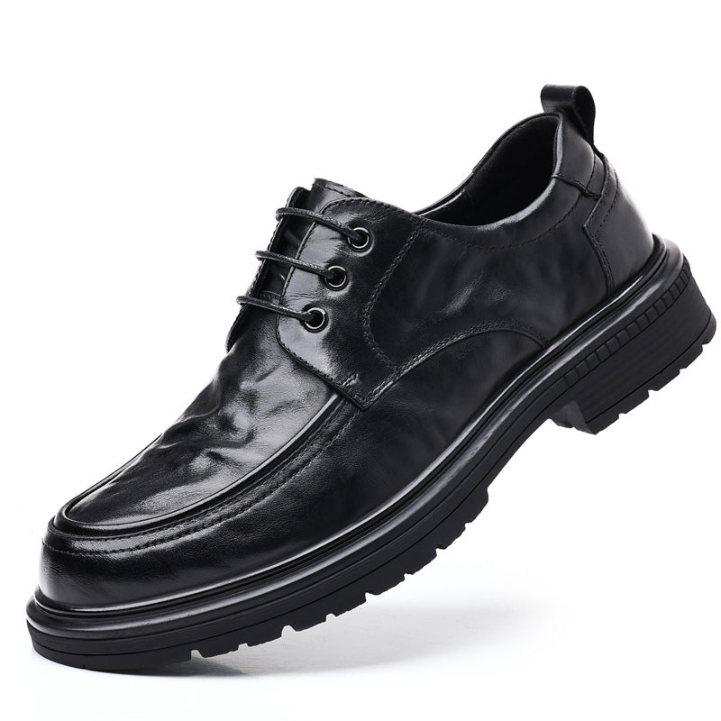 Zapatos de negocios cuero genuino lujo