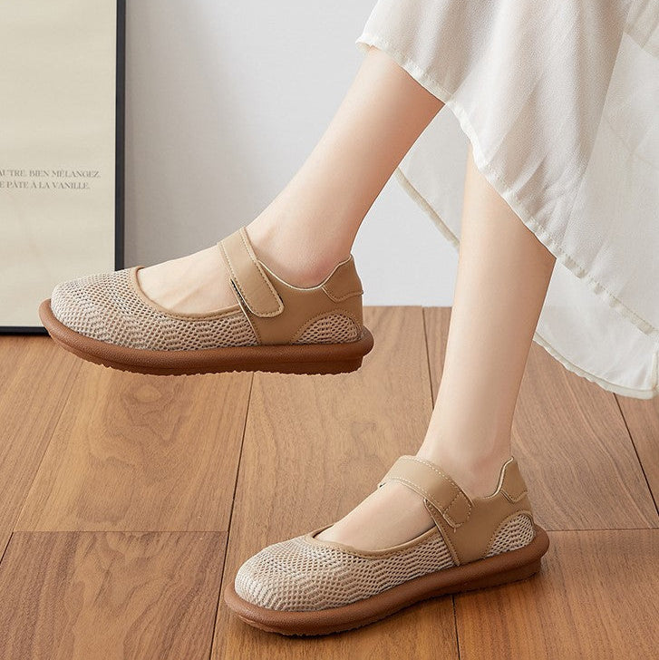 Zapatos de malla con doble velcro