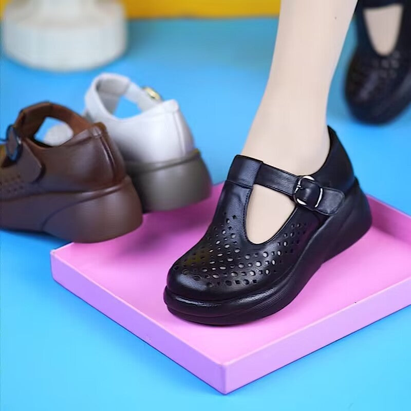 Zapatos de suela blanda transpirables y ahuecados