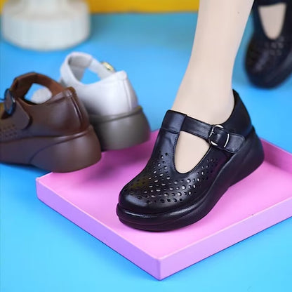 Zapatos de suela blanda transpirables y ahuecados