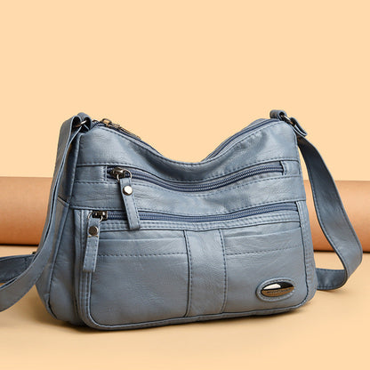 Bolso de piel con cuentas ovaladas