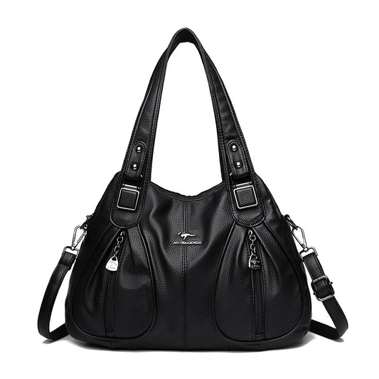 Nuevo bolso de mujer de gran capacidad con múltiples compartimentos.