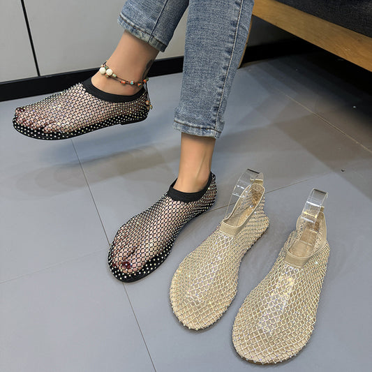 Sandalias de malla transpirable, cómodas, de moda y versátiles