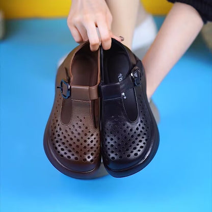 Zapatos de suela blanda transpirables y ahuecados