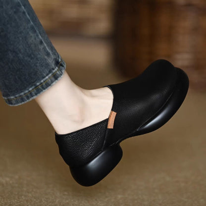 Zapatos tipo loafer con suela gruesa