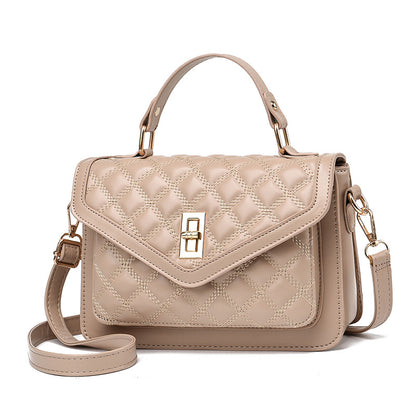 Elegante bolso acolchado de hombro y bandolera / Bolso de mano pequeño